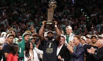 Boston Celebrates After the Celtics Win Their 18th Title